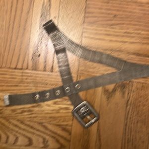 Silver Metal Mesh Belt